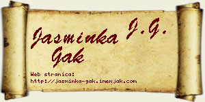 Jasminka Gak vizit kartica